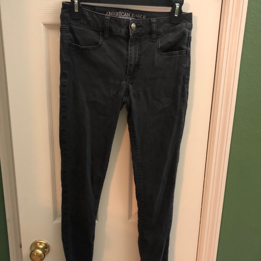 AE American Eagle black super stretch Jegging
